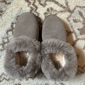 UGG Women's Tan Suede Slippers